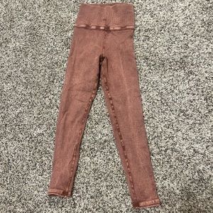 avocado Rachel Rib 7/8 Leggings - Women's in rust orange (shaman vintage)